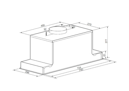 Вытяжка Graude LB 75.1 W