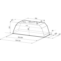 Вытяжка Krona Ameli 600 white PB