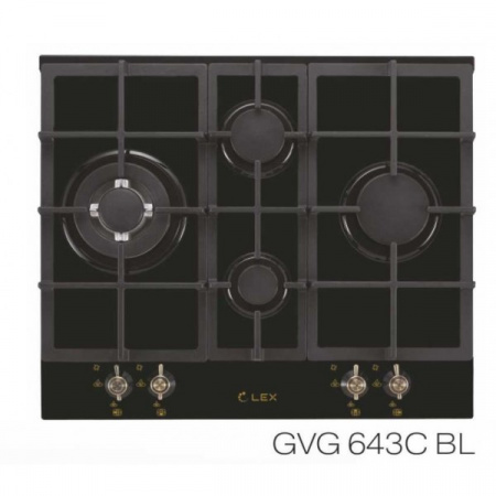 Газовая варочная панель Lex GVG 643C BL