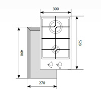 GVG_321_WH Газовая варочная панель Lex GVG 321 WH