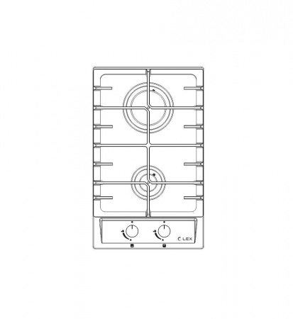 Газовая варочная панель Lex GVS 321 IX