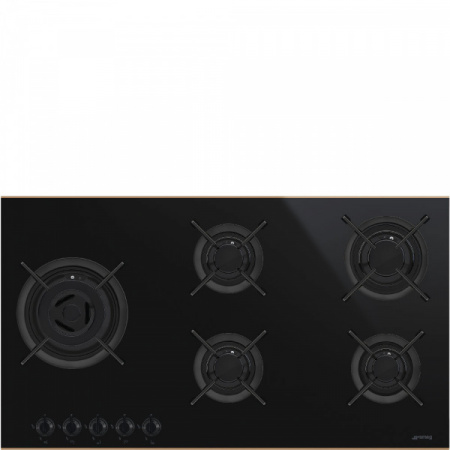 Газовая варочная панель Smeg PV695LCNR