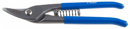 Ножницы по металлу Зубр цельнокованые, изогнутые левые, Cr-V, 220 мм, серия Профессионал 23011-25_z01