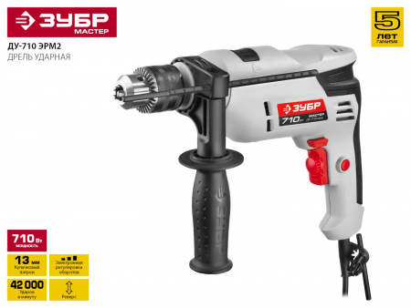 Дрель Зубр Мастер ДУ-710 ЭРМ2