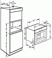 CMS8451A Кофемашина встраиваемая Smeg CMS8451A