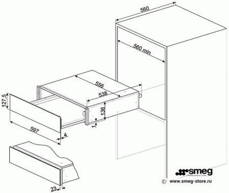 Подогреватель посуды Smeg CPR115S