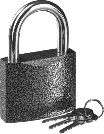 Замок Stayer "Standard" 37160-75 навесной, металлический корпус, закаленная дужка, 75 мм