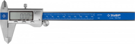 Штангенциркуль Зубр 34463-150 "Эксперт", ШЦЦ-I-150-0,01,цифровой, нерж. сталь, металлический корпус,150мм, шаг измерения 0,01мм