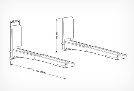 Кронштейн Holder MWS-2003 черный