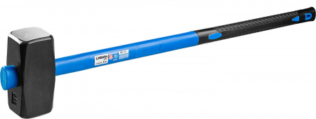 Кувалда с фиберглассовой рукояткой Сибин 20134-8, обратный всад, 8 кг