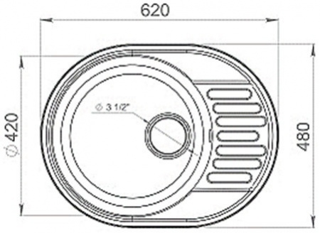 Кухонная мойка Lex Orta 620 Sand