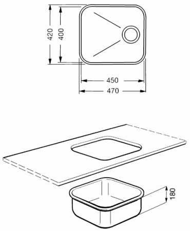 Кухонная мойка Smeg UM45