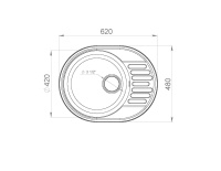 Кухонная мойка Lex Orta 620 Chocolate