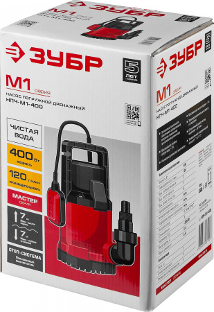 Насос Зубр Мастер М1 погружной дренажный НПЧ-М1-400