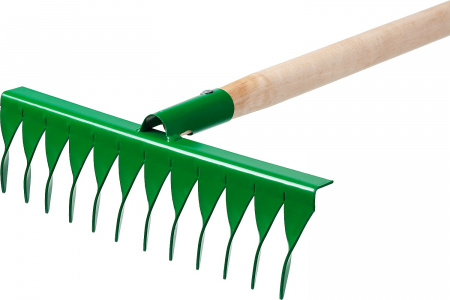Грабли Росток садовые с черенком, 12 витых зубцов 421900-12