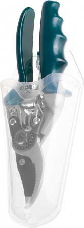 Секатор Raco 4206-53/143S, с алюминиевыми рукоятками, с поворотной ручкой, рез до 20мм, 200мм