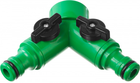 Распределитель двухканальный (резьба внешняя-соединитель) Росток 426377, 3/4"