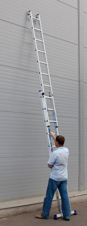 Лестница Сибин универсальная, двухсекционная, 10 ступеней 38823-10