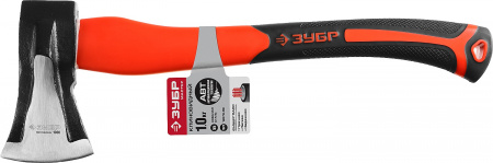Топор-колун кованый, Зубр Мастер 20616-10, с двухкомпонентной фиберглассовой рукояткой, "ушастый", 1кг/430мм