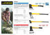 Топор-колун Stayer "Professional" 20623-10 кованый с двухкомпонентной фиберглассовой рукояткой, "ушастый", 1кг/450мм