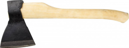 Топор кованый Иж 2072-12 с округлым лезвием и деревянной рукояткой, 1.2кг