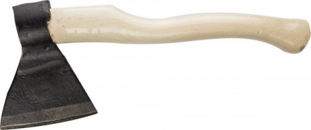 Топор кованый Иж 2072-20 с округлым лезвием и деревянной рукояткой, 2.0кг