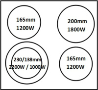 Электрическая варочная панель Weissgauff HV 641 BS