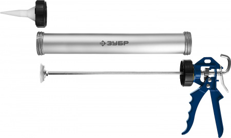 Пистолет для герметика Зубр "Профессионал", закрытый, алюминиевый корпус, 600мл 06633-60