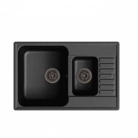 Кухонная мойка Lex St. Moritz 740 BLACK кварцевая