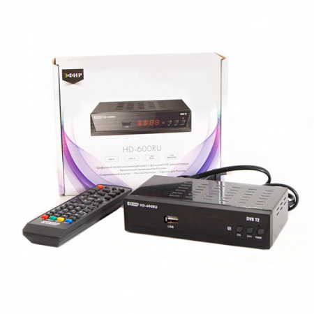 Ресивер цифровой Эфир DVB-T2 HD HD-600RU