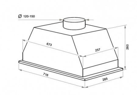 Вытяжка Maunfeld Urania 74 нержавейка