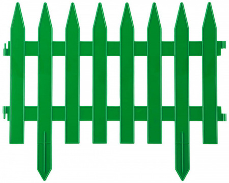 Забор декоративный Grinda 422201-G "КЛАССИКА", 28x300см, зеленый