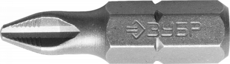 Биты Зубр "МАСТЕР" кованые, PH2, 25 мм, 2 шт, 26001-2-25-2