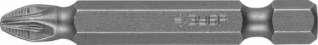 Биты Зубр "МАСТЕР" кованые, PZ2, 50 мм, 2 шт, 26003-2-50-2