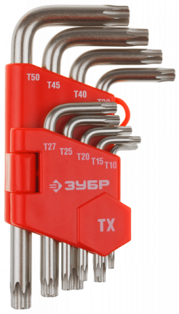 Набор Зубр Ключи "МАСТЕР",TORX Т10-Т50,9 пред,27462-1