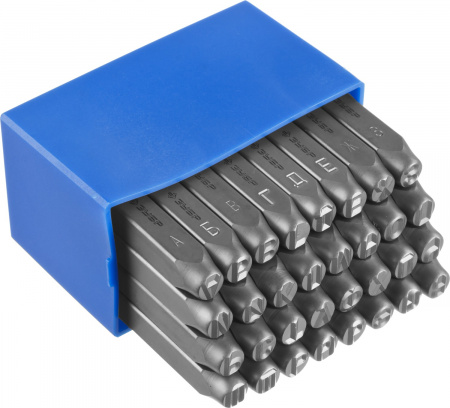 Клейма Зубр 21503-08_z01 буквенные кириллица, шрифт 8мм