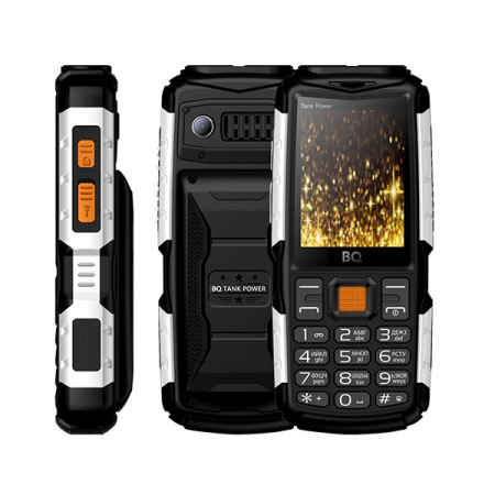 Сотовый телефон BQ 2430 Tank Power Black+Silver