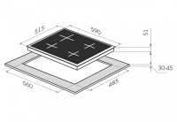Maunfeld-EEHE-64-4W Электрическая панель Maunfeld EEHE.64.4W