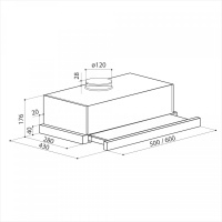Вытяжка Lex HUBBLE G 2M 600 Black