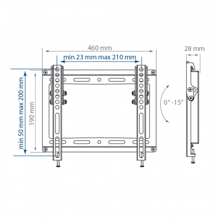 Кронштейн Kromax IDEAL-6 new white