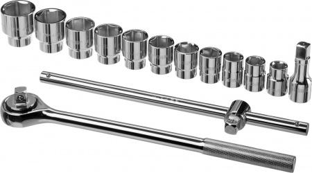 Набор Зубр 27660-H14 "ПРОФЕССИОНАЛ": 3/4", 14 предметов