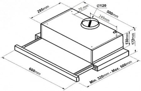Кухонная вытяжка Korting KHP 6617 RN