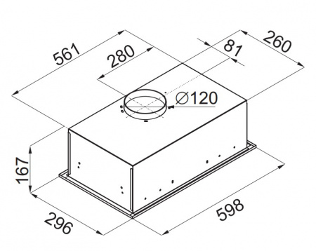 Кухонная вытяжка Maunfeld Crosby SINGL 60 черный