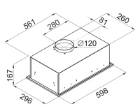Maunfeld-Crosby-SINGL-60-chernyy Кухонная вытяжка Maunfeld Crosby SINGL 60 черный