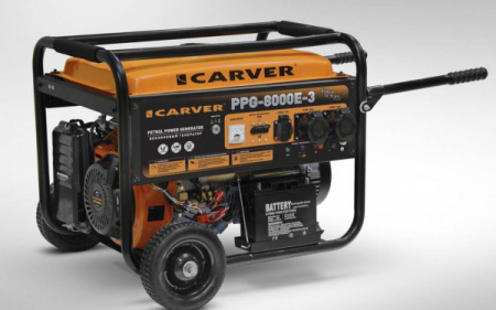 Генератор бензиновый Carver PPG-8000E-3