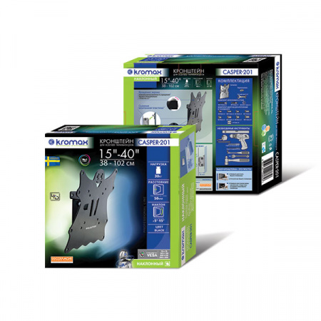 Кронштейн для LED/LCD телевизоров Kromax CASPER-201 black