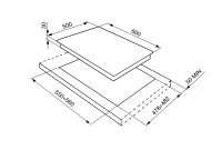 Газовая варочная панель Smeg SPR864BGH