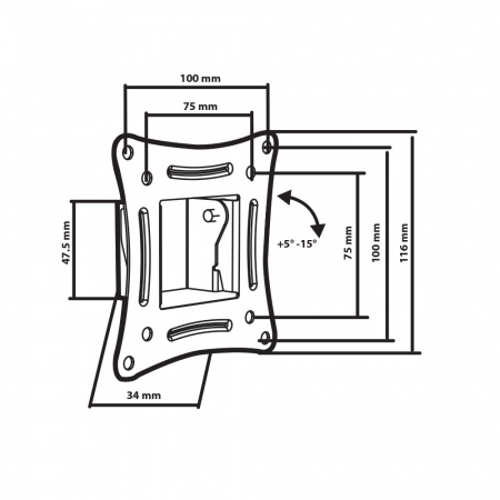 Кронштейн для LED/LCD Tuarex ALTA-101 black