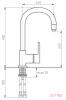 Смеситель Zigmund & Shtain ZS 1700 черный базальт