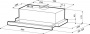 Вытяжка Kronasteel Kamilla sensor 600 white glass (2 мотора)